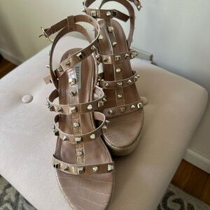 Studded Beige Sandals